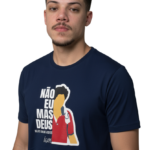 Camiseta gola careca, malha penteada 100% algodão